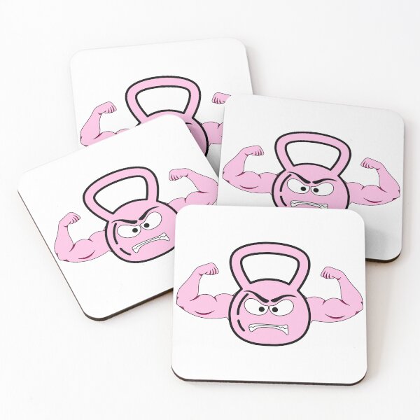 Item preview, Muscled Kettlebell Gym Bro | pink designed and sold by Shamrocx.