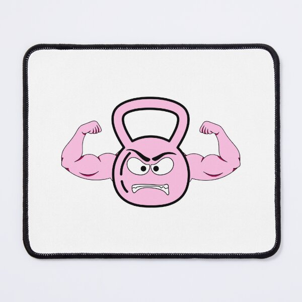 Item preview, Muscled Kettlebell Gym Bro | pink designed and sold by Shamrocx.