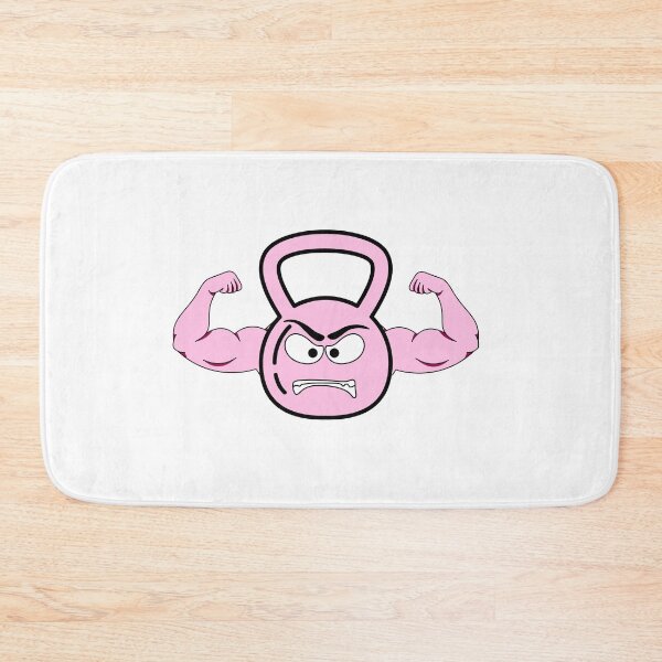Item preview, Muscled Kettlebell Gym Bro | pink designed and sold by Shamrocx.