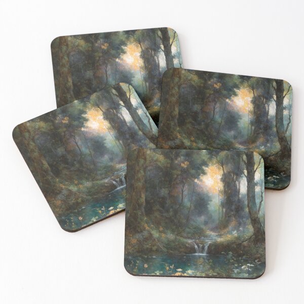 Item preview, Serenity at Dawn: An Enchanted Forest designed and sold by ShroomSquirrel.