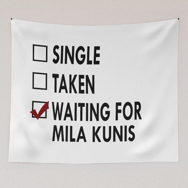 Item preview, Waiting for Mila Kunis Black White designed and sold by Sasya.