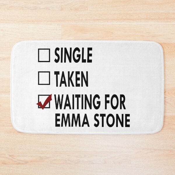 Item preview, Waiting for Emma Stone Black White designed and sold by Sasya.