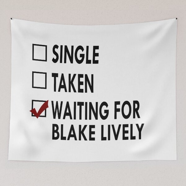 Item preview, Waiting for Blake Lively Black White designed and sold by Sasya.