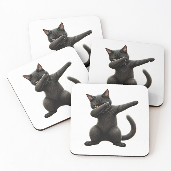 Item preview, Black Cat Dab designed and sold by Pattern Unhinged.