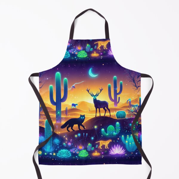 Item preview, Glowing Luminescent Neon Desert: A Mystical Encounter Fox Deer designed and sold by Meta2Physical.