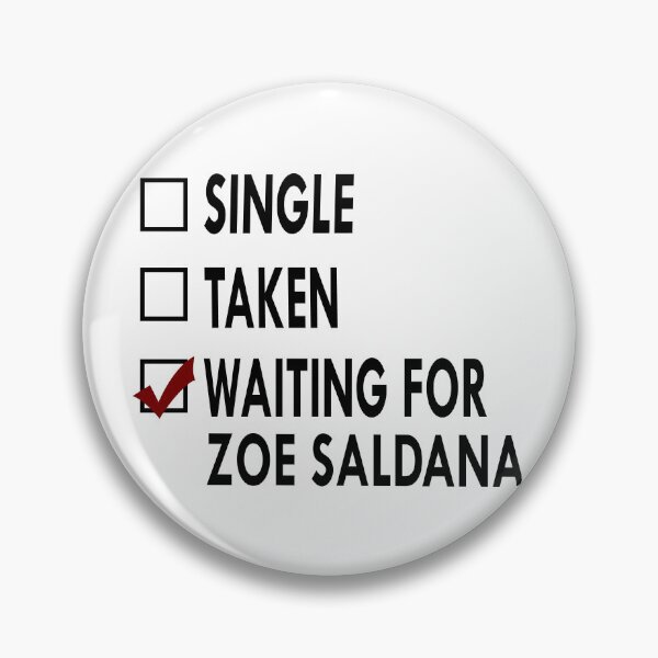 Item preview, Waiting for Zoe Saldana Black White designed and sold by Sasya.