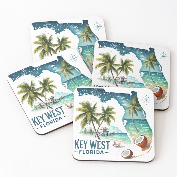 Item preview, Retro Key West Beach Sunset designed and sold by clarkfraser.