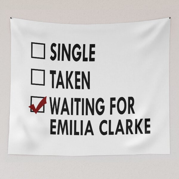 Item preview, Waiting for Emilia Clarke Black White designed and sold by Sasya.