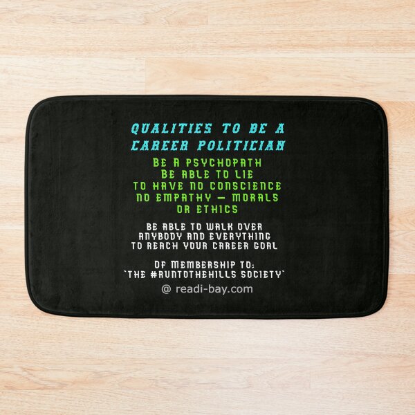 Item preview, Qualities To Be a Career Politician designed and sold by AlienAlmanac.