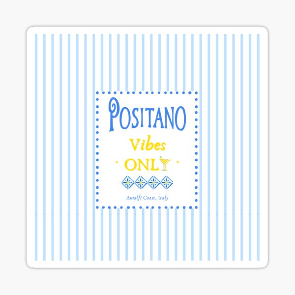 Item preview, Positano Vibes Only - In Blue Stripes designed and sold by TRVLR Designs.