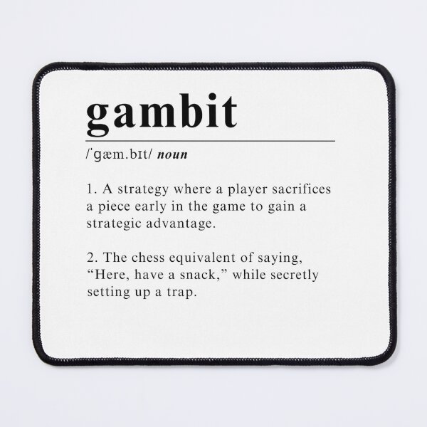 Item preview, Definition of Gambit - Simple elegant chess design designed and sold by Chess64.