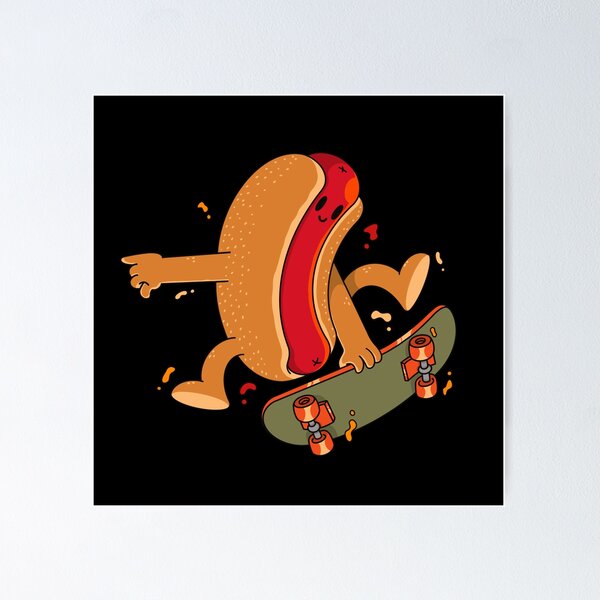 Item preview, Hotdog Skater designed and sold by Artthree.
