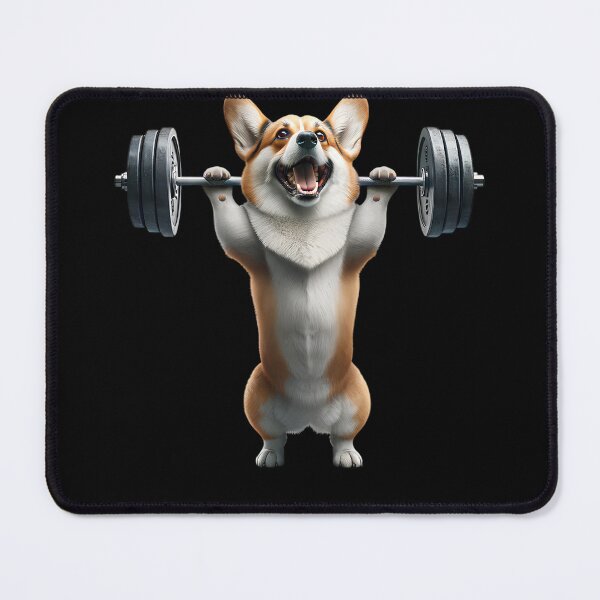 Item preview, Corgi Deadlift Weightlifting Funny Fitness Workout Gym Dog Lover designed and sold by Kimberley King Art King Art.