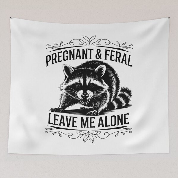 Item preview, Pregnant and Feral designed and sold by Angry Swan Designs.