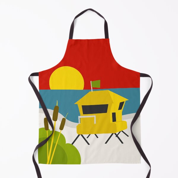 Item preview, Lifeguard Booth Beach at Sunset designed and sold by Sonia Pascual Izquierdo.