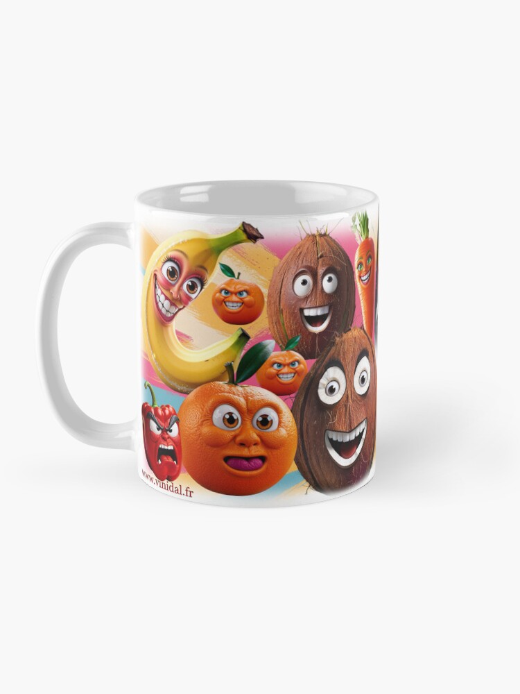 Aperçu 3 sur 6. Mug à café avec l'œuvre L'Assiette Fantasmagorique. créée et vendue par Vinidal.