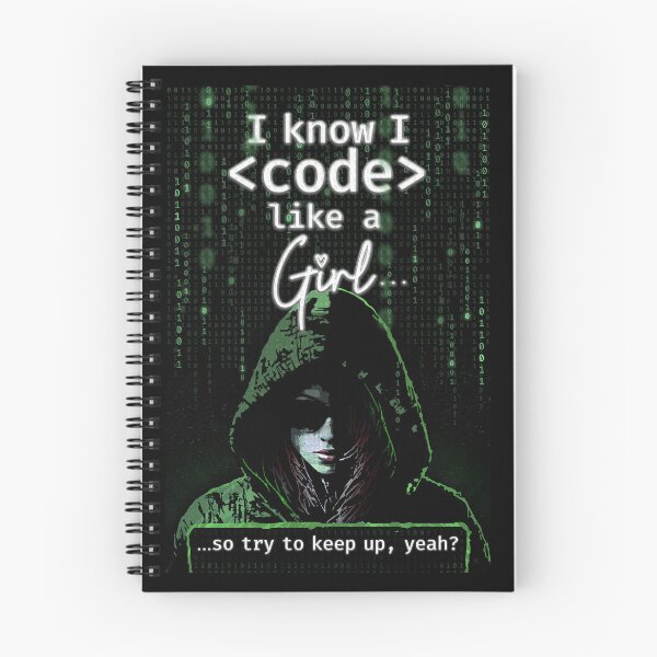 Item preview, I Code Like A Girl Keep Up Girl Programmer designed and sold by Nerd Shizzle.