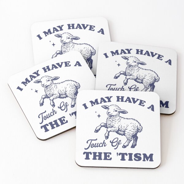 Item preview, I May Have A Touch Of The Tism Vintage Style Shirt, Retro Cartoon T Shirt, Weird T Shirt, Meme T Shirt, Funny Sheep Mental Health Meme designed and sold by Rosqzz.