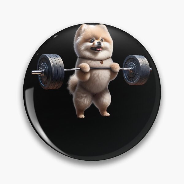 Artikelvorschau, Pomeranian Kreuzheben Gewichtheben Lustiges Fitness-Workout-Fitnessstudio Hundeliebhaber entworfen und verkauft von Kimberley King Art  King Art.