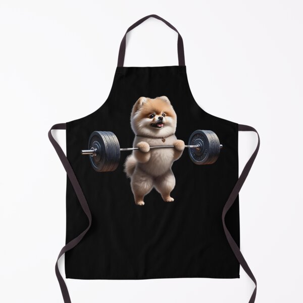Item preview, Pomeranian Deadlift Weightlifting Funny Fitness Workout Gym Dog Lover designed and sold by Kimberley King Art  King Art.