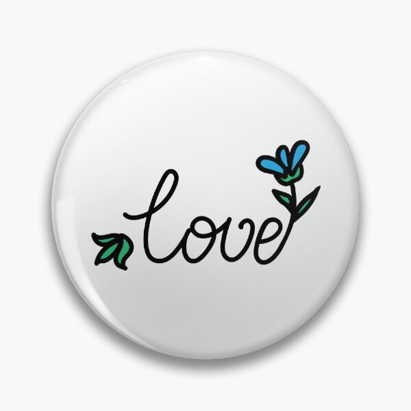 Item preview, Love Floral Hand Written Text designed and sold by MagnoliaLake.