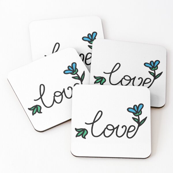 Item preview, Love Floral Hand Written Text designed and sold by MagnoliaLake.