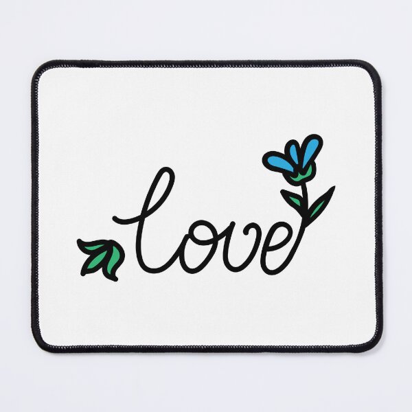 Item preview, Love Floral Hand Written Text designed and sold by MagnoliaLake.