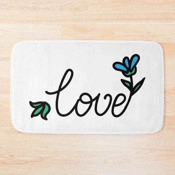 Item preview, Love Floral Hand Written Text designed and sold by MagnoliaLake.
