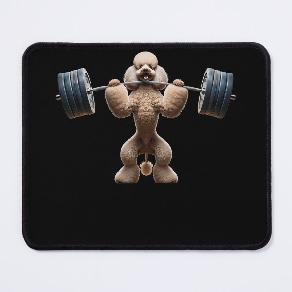 Item preview, Poodle Deadlift Weightlifting Funny Fitness Workout Gym Dog Lover designed and sold by Kimberley King Art King Art.