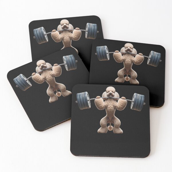 Item preview, Poodle Deadlift Weightlifting Funny Fitness Workout Gym Dog Lover designed and sold by Kimberley King Art  King Art.