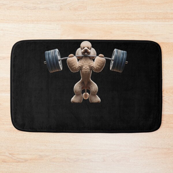 Item preview, Poodle Deadlift Weightlifting Funny Fitness Workout Gym Dog Lover designed and sold by Kimberley King Art  King Art.