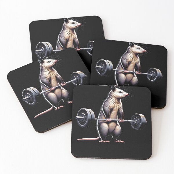Item preview, Possum Deadlift Weightlifting Funny Fitness Workout Gym designed and sold by Kimberley King Art  King Art.