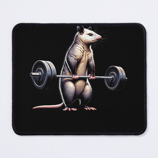 Item preview, Possum Deadlift Weightlifting Funny Fitness Workout Gym designed and sold by Kimberley King Art  King Art.