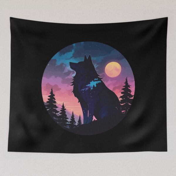 Item preview, Wolf Silhouette designed and sold by Getup-clothing.