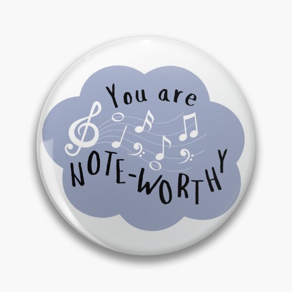 Item preview, "You are Noteworthy" Encouraging Music Sticker designed and sold by Rei-illustrates.
