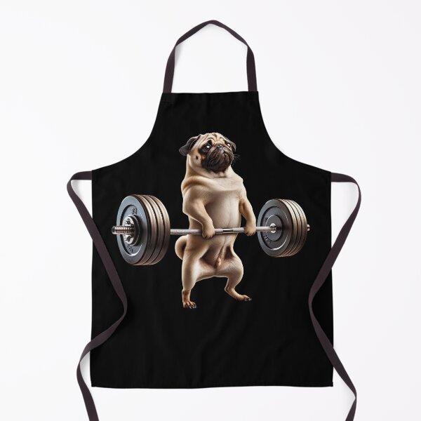 Item preview, Pug Deadlift Weightlifting Funny Fitness Workout Gym Dog Lover designed and sold by Kimberley King Art  King Art.