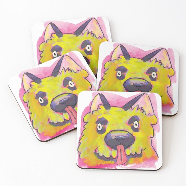 Item preview, Fürst Schildherz – German Shepherd in bright colors designed and sold by Laura Hartleif.
