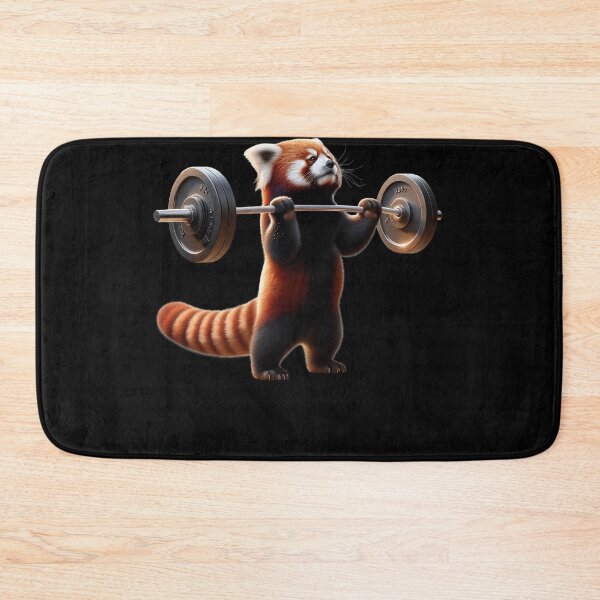 Item preview, Red Panda Deadlift Weightlifting Funny Fitness Workout Gym Lover designed and sold by Kimberley King Art  King Art.
