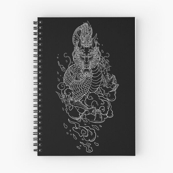 Artikelvorschau, Orientalischer Drache - Weiße Linien entworfen und verkauft von TheWizardKitten.