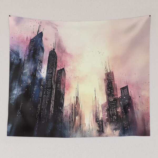Item preview, Skyscrapers in the Fog designed and sold by VisionaryStyle.