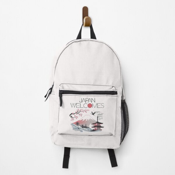 Item preview, Japan Welcomes Flag Map Tokyo, Kyoto, Fuji, designed and sold by AnimalsDH305.