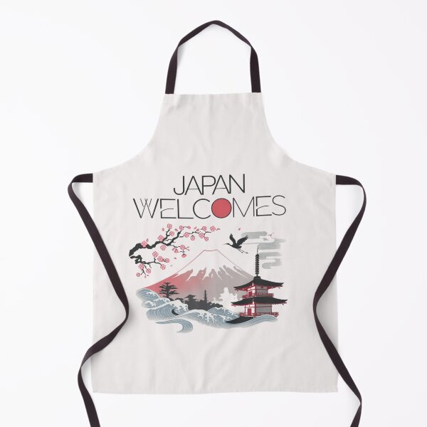 Item preview, Japan Welcomes Flag Map Tokyo, Kyoto, Fuji, designed and sold by AnimalsDH305.