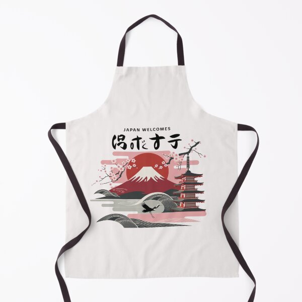 Item preview, Japan Welcomes Flag Map Tokyo, Kyoto, Fuji, designed and sold by AnimalsDH305.