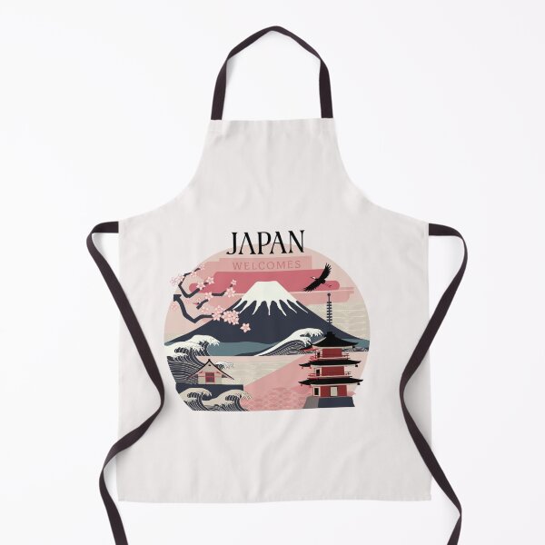 Item preview, Japan Welcomes Flag Map Tokyo, Kyoto, Fuji, designed and sold by AnimalsDH305.
