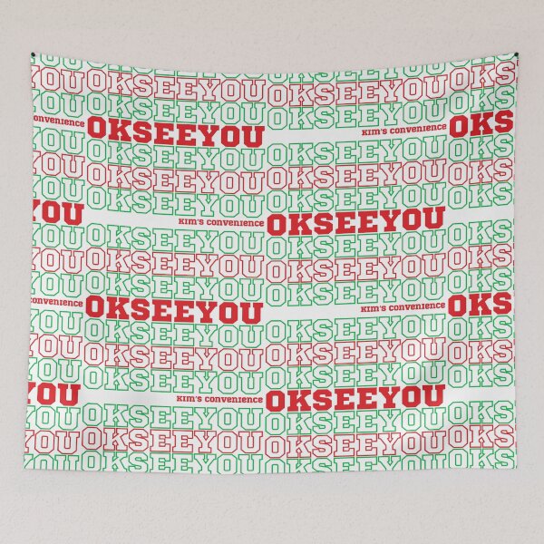 Item preview, OKSEEYOU - Funny Kim's Convenience Saying R/G Collage Inspo designed and sold by Amelia Blanca.
