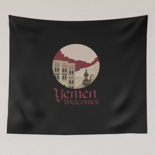Item preview, Jemen Welcomes Flag Map Sana, Shibam, Sokotra island designed and sold by AnimalsDH305.