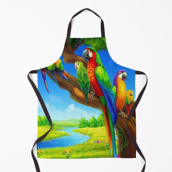 Item preview, Tropical paradise: Colorful parrots in their natural environment designed and sold by FotoworldEdel.