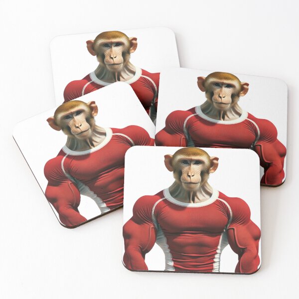 Item preview, Muscle Monkey in a Red Suit designed and sold by ArtyRed.
