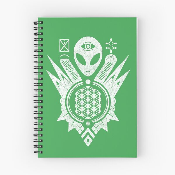 Item preview, Sacred Geometry Alien Flower of Life UFO Ancient Symbols designed and sold by Mystikos Art.