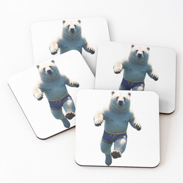 Item preview, polar bear with swimming trunks designed and sold by HorizonStores.